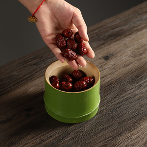Bamboo Serving <b>Tray</b> Set With Compartment For Fruit Snacks Tea Ceremony Accessories Household Use - Product Image 4