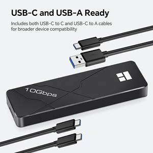 กล่องใส่ SSD แบบ NVMe Thermalright HR-EB101 สีดำ USB3.2 Gen2 10Gbps <span class=keywords><strong>USB</strong></span>-C กล่องภายนอกสำหรับ SSD สูงสุด 8TB - Product Image 5