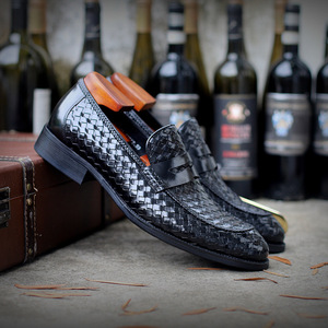 Zapatos de Vestir para Hombre de Estilo Británico de Lujo, Zapatos Oxford de Cuero Genuino para Hombre, Zapatos de Negocios para Hombre, Zapatos de Talla Grande - Product Image 2