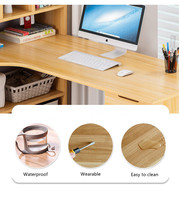 Bureau d'ordinateur moderne en bois blanc pour étudiants, petit et peu encombrant, avec organisateur, idéal pour la maison ou le bureau commercial en Chine
