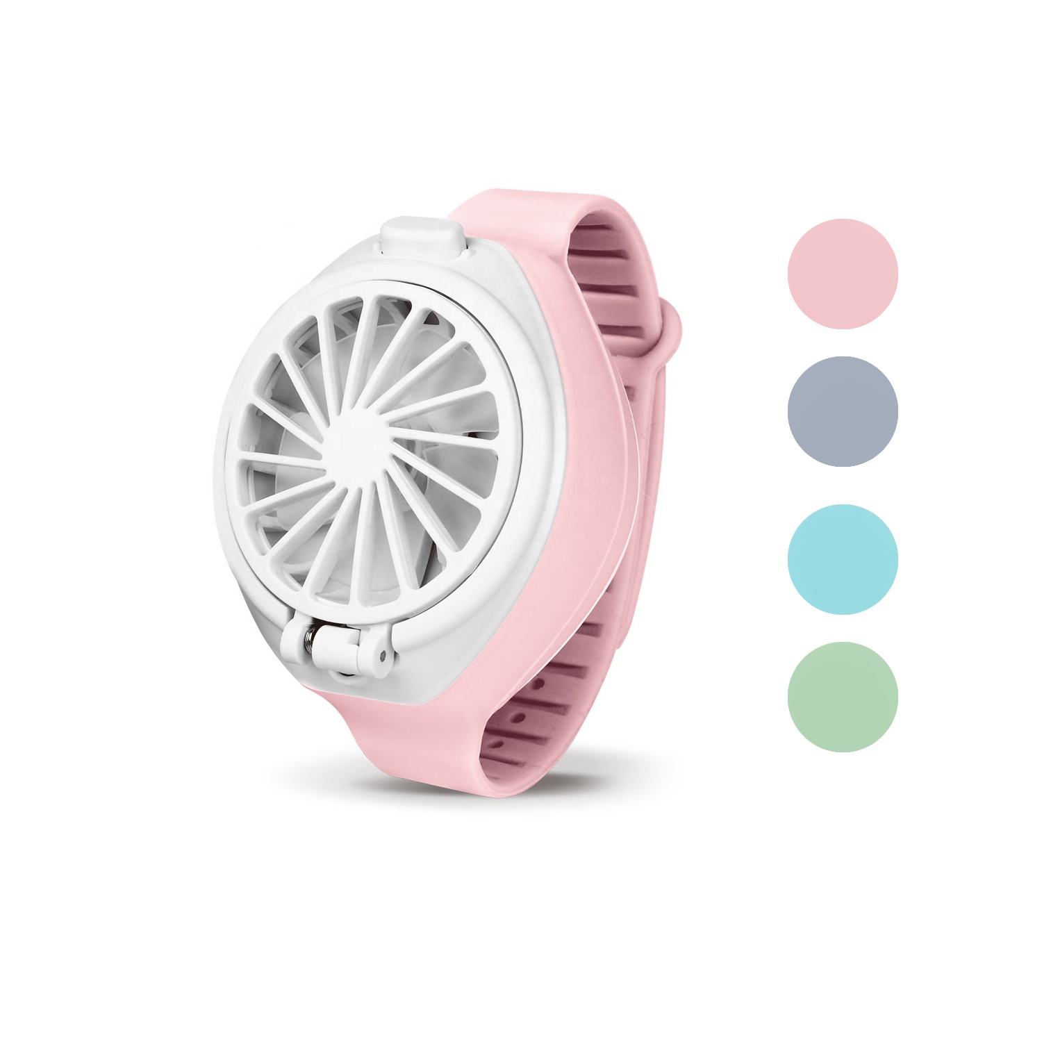 2020 Новые поступления 4,5 Вт мягкий резиновый ремешок Мини охлаждающий вентилятор наручные часы USB зарядка электрические ленивые часы летний вентилятор