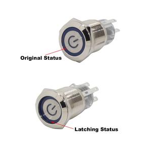 19 mét không thấm nước Rocker chuyển Latch on/off thép không gỉ push button chuyển 12V LED - Product Image 6