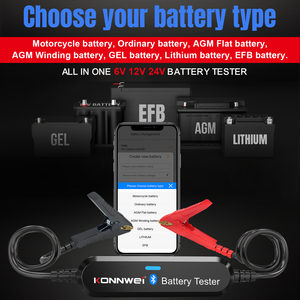 Ứng dụng miễn phí kbattery konnwei bk200 Bluetooth 5.0 Pin <span class=keywords><strong>Tester</strong></span> xe xe gắn máy xe tải chì axit Lithium Thiết bị chẩn đoán cho iOS - Product Image 6