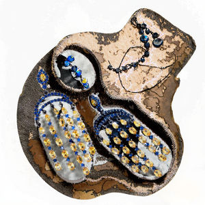 विशेष पीतल 18k सोने की प्लेटेड लंबी टासेल फ्रिंज बालियां शादी की पार्टी ब्लू पीले जिरकॉन खतरनाक ड्रॉप गहने <span class=keywords><strong>2026</strong></span> - Product Image 3