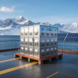 Réservoirs d'eau modulaires personnalisables en acier inoxydable, réservoirs de stockage d'eau et pompes intégrés - Product Image 1