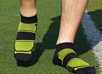 Chaussettes de sport personnalisées pour hommes et femmes en nylon, polyester et coton, à séchage rapide, antidérapantes, avec nouveau motif imprimé par sublimation, anti-transpiration
