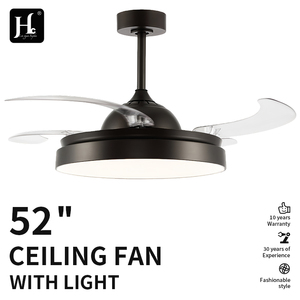 Ventilador de Techo Moderno con Motor Bldc de 42 Pulgadas, 3 Aspas Invisibles, Ventilador de Techo Retráctil con Luz - Product Image 4