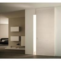 Puerta Corredera de Aluminio y Madera, Moderna y Personalizada, sin Rieles, para Dormitorio, Cocina o Baño
