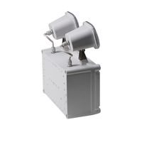 Lampe d'urgence à double spot LED en plastique à haute luminosité IP65, protection contre le feu