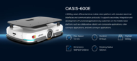 Robot mobile autonome 600E AGV AMR, capacité de charge de 600 kg, robot de manutention de matériaux, base mobile laser SLAM pour stockage intelligent automatisé