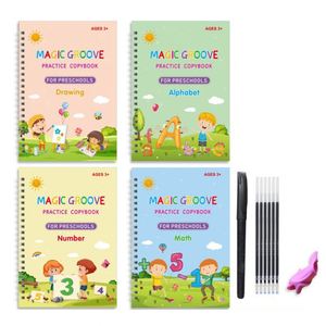 Unique Wholesale English Grooved Handwriting Copybook for Kids - Reusable Practice <b>Book</b> with Custom Artwork - Product Image 1