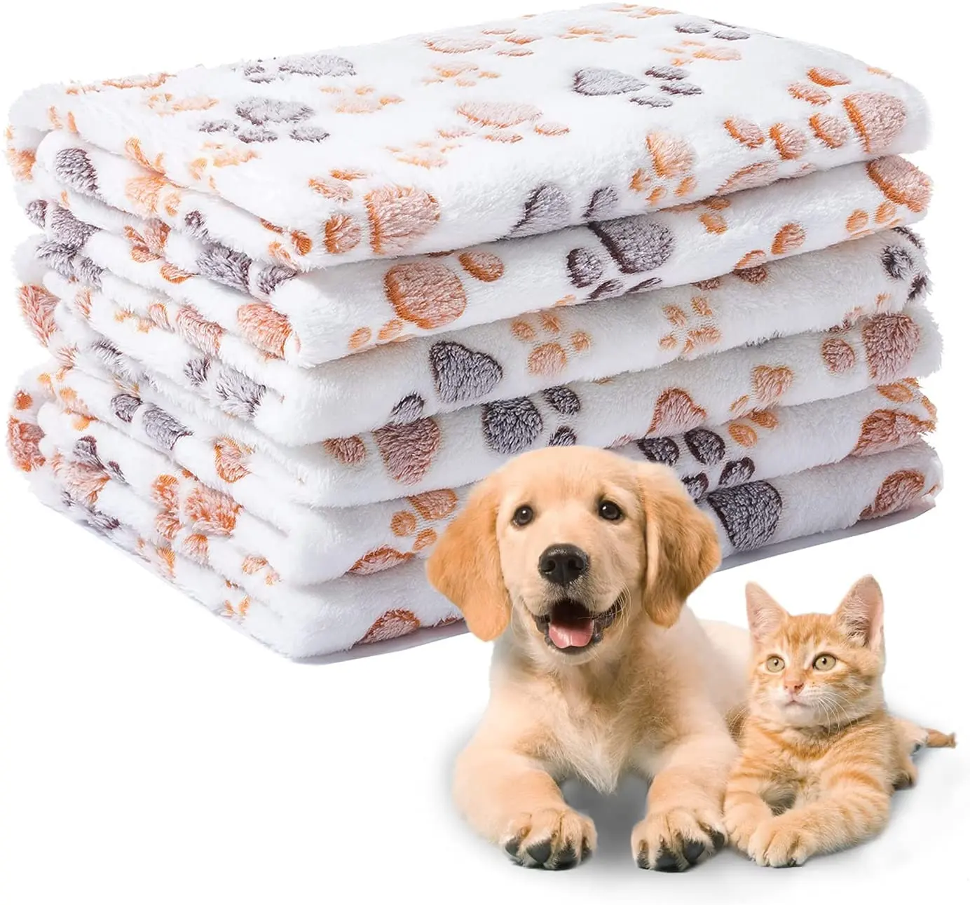 Soft Cute Warm Fluffy Fleece Flannel Dog Puppy Pet Pad Mat Throw Cover Blanket