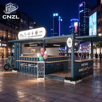 Maison conteneur portable et mobile, design pop-up, café, bar, fabrication, vente directe d'usine
