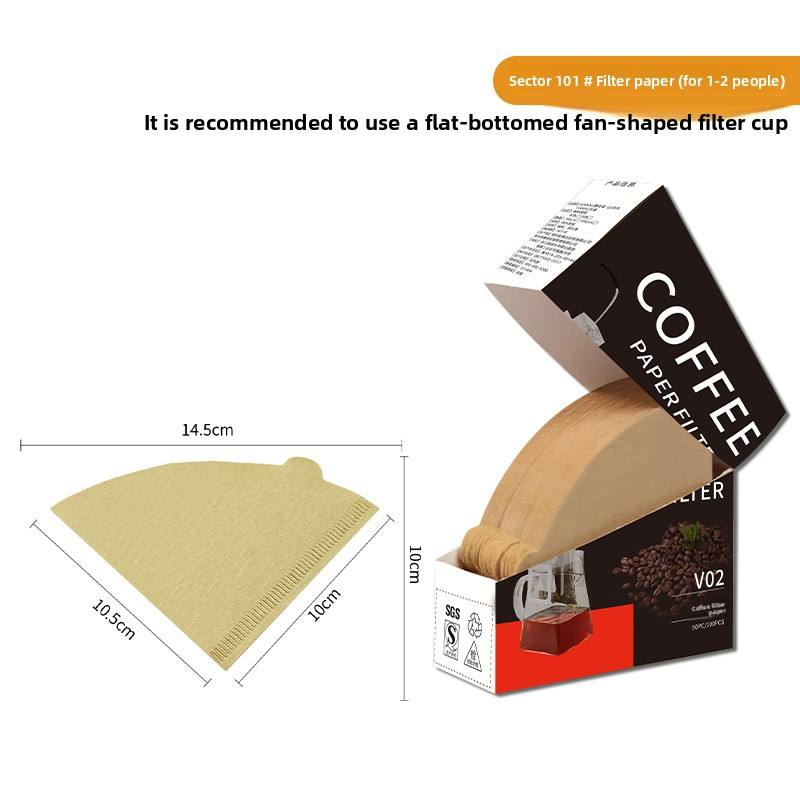 Marron101#Papier filtre à cône fin, 100 unités