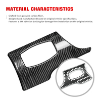 Panneau multimédia en fibre de carbone Shasha pour l'intérieur de la voiture, garniture intérieure 2015-2023 pour Ford Mustang, kit d'accessoires