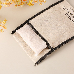 Bolsas de Joyería con Cordón y Logotipo Personalizado de Algodón Orgánico, Bolsas Protectoras con Impresión Serigrafiada <span class=keywords><strong>para</strong></span> Promoción de Pequeñas Empresas - Product Image 1