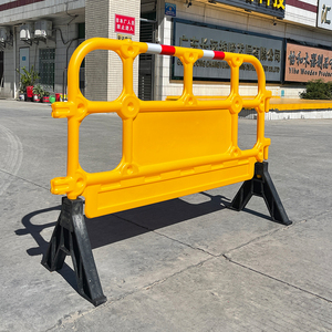 Barrera de Plástico HDPE Moldeada por Soplado 1350A, Barrera de Seguridad de Plástico para Control de Multitudes con Panel Publicitario - Product Image 3
