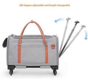 Seyahat büyük evcil hayvan arabası taşıyıcı büyük kapasiteli ağır malzemeler kedi seyahat çantası pet köpek arabası - Product Image 4