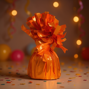 Décorations de ballons en plastique Party Love Peso Naranja, 12 pièces, pour fêtes d'anniversaire d'enfants - Réutilisables, utilisation en intérieur - Product Image 3