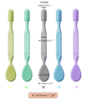 Brosse à dents en silicone pour animaux de compagnie, nettoyage facile des dents, nettoyage buccal 360° pour chats et chiens °   Brosse à dents anti-tartre