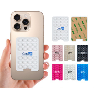 Soporte de Succión para Teléfono con Logotipo Personalizado del Fabricante, Soporte de Silicona para Tarjetas de Crédito, Cartera para Smartphone, Soporte con Ventosa Fuerte, Accesorios para Teléfono - Product Image 1