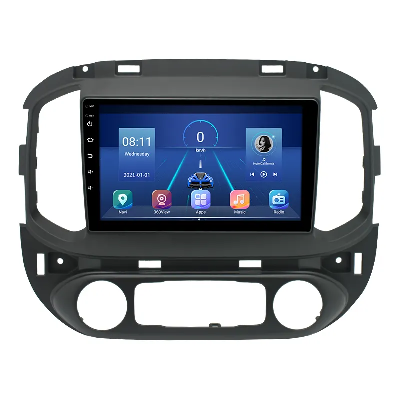 Kit multimídia automotivo android 10 4 + 64 gb, android 10, estéreo, touch screen, dvd player para chevrolet kurod