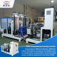Machine de mousseage haute pression à trois composants en polyuréthane pour coussin de siège enfant FLT, système de contrôle, puissance 32KW, compétitive