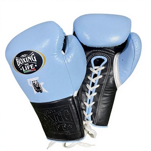 Guantes de Boxeo Personalizados No Boxing No Life, de Cuero Vacuno de Alta Calidad, para Entrenamiento - Product Image 2