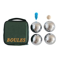Jeu de pétanque familial d'extérieur, boules de 72 mm de diamètre, durables, avec sac de transport
