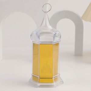 Wind Decoration Plastic Eid Moon Star Lamp <b>Battery</b> <b>Powered</b> Ramadan Led Lantern Decor - Product Image 4