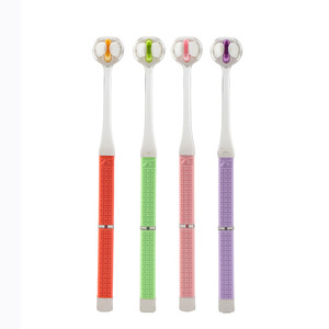 Adult Toothbrush Terracotta Warrior Style 10000 Soft Bristles Three Sided Manual Toothbrush For Daily Oral Care - Product Image 2