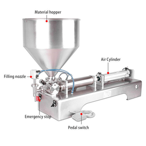 Máquina de llenado neumática para chocolate, miel, crema, mantequilla de cacahuete, champú, yogur, salsa, loción, kétchup y mayonesa - Product Image 5