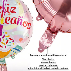 Globos Clásicos de Helio Ecológicos de 18 Pulgadas '<span class=keywords><strong>Feliz</strong></span> Cumpleaños' en Español, Decoración para Fiestas, Suministros para Fiestas - Product Image 2