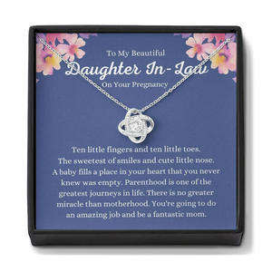 Collar Clásico de Acero Inoxidable con Colgante Hueco y Circonita Blanca, con Caja de Regalo Personalizada y Tarjeta de Mensaje: Mi Hermosa Chica - Product Image 2