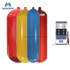 Bw Fabriek Prijs Stalen Cilinder Verpakt Glasvezel 50Kg Lpg Lege Tank Compositione Gas Cilinder Ngv 90l Fles