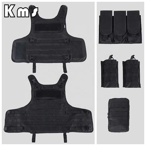 معدات وقاية قابلة للتعديل ماركة KMS الخاصة صدرية قتالية تكتيكية ثقيلة صدرية حمل تكتيكية برباط أسود - Product Image 5