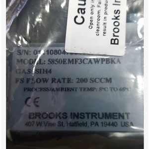 Débitmètre Brooks Instrument 5850EM 200 SCCM pour gaz, connexion à bride en acier inoxydable - Product Image 4