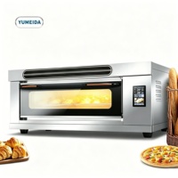 Equipo de Panadería Comercial para Pan, Pasteles y Pizza, Control Preciso de Temperatura, Nuevo Horno de Gas de Una Sola Capa y Dos Bandejas, Alta Eficiencia
