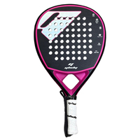 Raquette de padel en fibre de carbone T700 3K 12K 18K avec logo personnalisé, noyau en mousse EVA, légère, haute résistance, pour extérieur et plage