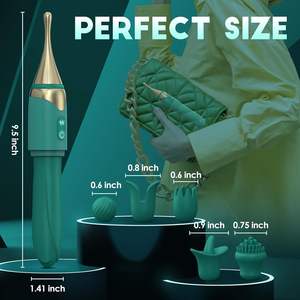 2 in 1 bacchetta vibratore femminile giocattoli del sesso, di precisione ad alta frequenza Mini <span class=keywords><strong>G</strong></span> <span class=keywords><strong>Spot</strong></span> vibratore con 10 modalità, coppie giocattoli del sesso - Product Image 4