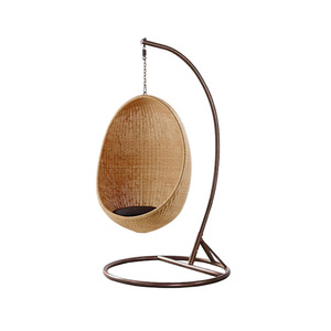 Outdoor <b>Hanging</b> Chairs PE Round Rattan Chair for Home and Patio - Product Image 1