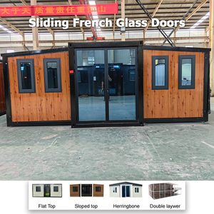 Maisons préfabriquées multifonctionnelles extensibles, logement moderne, mini-maison préfabriquée de 20 pieds, texture bois premium pour location de <span class=keywords><strong>vacances</strong></span> - Product Image 2