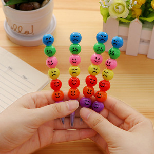Gao Si Creative 7 Expression Sugar Gourd Student Pencil Crayon Papeterie HB Lead Hardness Set for School Supplies Wholesale - Product Image 2