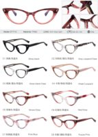 MS 97719 Lunettes photochromiques personnalisées pour femmes TR90 Bloqueur de lumière bleue Oeil de chat Optique Montures de lunettes à la mode Nouveau design