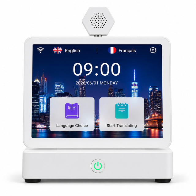 Language Translator Device 10.1 Inch Dual Screen 5 Year 2GB RAM 32GB Storage Instant Translation AI for Travel Business Meetings