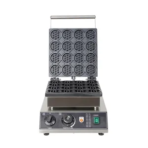 Hot Koop Commerciële Wafelijzer 16-Plaat Mini Ronde Wafel Snack Machine Bakken Snack Voor Verkoop