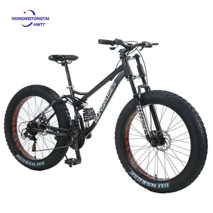 Bicicleta profesional de aleación de aluminio y acero al carbono para hombre, neumáticos gruesos, 26 ", 7, 21 velocidades, velocidad variable, 4,0