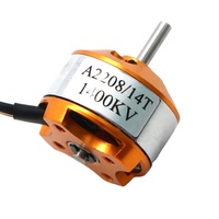 Moteur électrique CC sans balais Uangel A2208 1100KV/1400KV/2600KV pour modèles réduits d'avions/bateaux/véhicules, pièces de kit pour planeurs et jouets