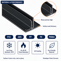 Profilé en plastique extrudé brillant ou mat personnalisé en PVC de différentes couleurs OEM pour portes et fenêtres