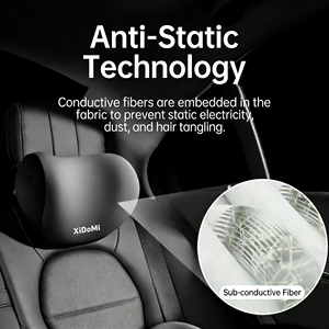 Coussin de nuque ergonomique pour appuie-tête de voiture, en mousse à mémoire de forme, amovible et lavable, pour conducteur et passager - Product Image 3